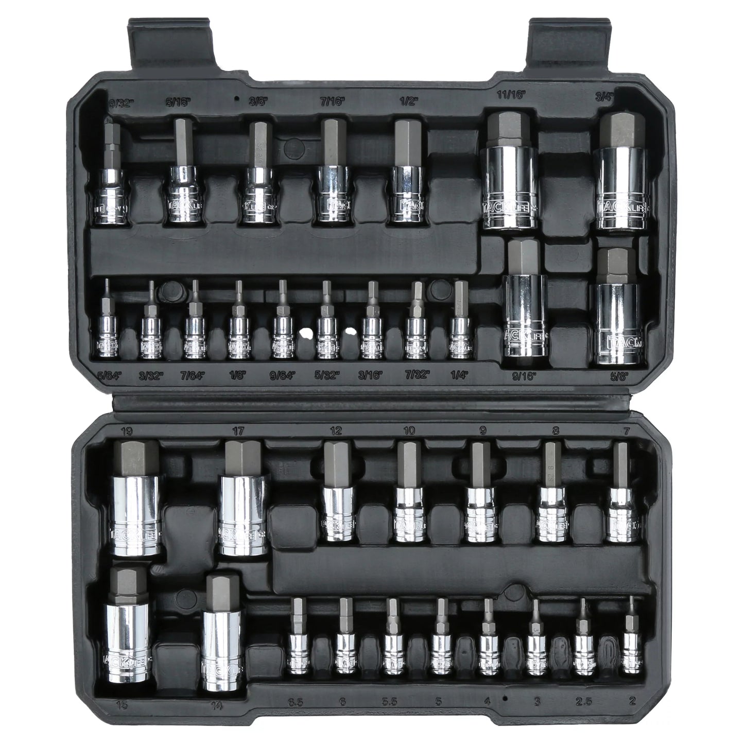 Tacklife Master Hex Bit Socket Set, S2 Steel