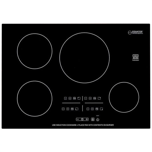 Equator BIC 304 30 in. 4 Burner Built-in Induction Cooktop, Black