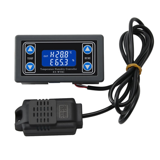 Lixada Intelligent Thermostat Humidistat Digital Controller Temperature Humidity Meter for Freezer Fridge Hatching Thermometer Hygrometer