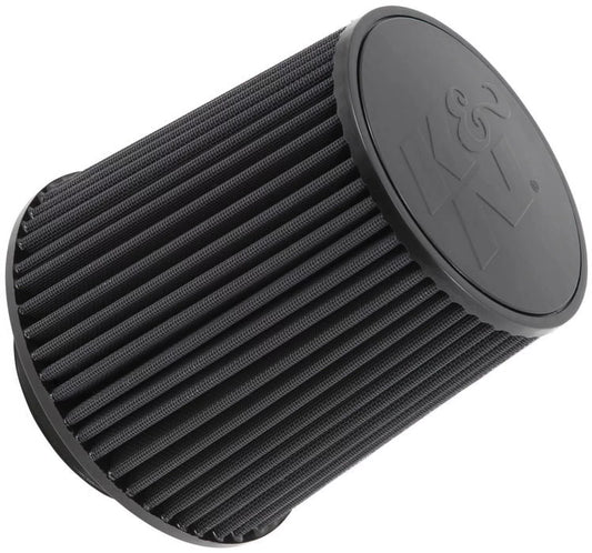 K&N Universal Clamp-On Air Filter: High Performance, Premium, Washable, Replacement Filter: Flange Diameter: 4.5 In, Filter Height: 8 In, Flange Length: 1.5 In, Shape: Round Tapered, RU-5283HBK
