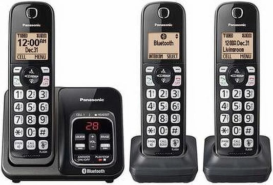 Panasonic KX-TG833SK 3 Handset Cordless Phone