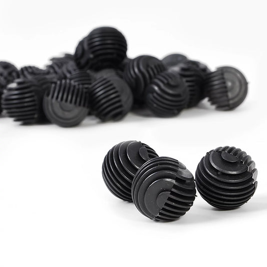 AquaBasik 200pcs 1.2/30mm Reusable Bio Balls Aquarium Fish Pond Wet/Dry Canister Filter Media Tank Biofilter