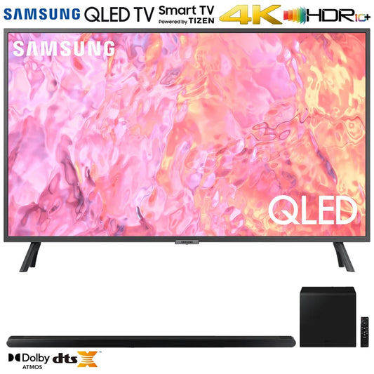 Samsung QN75Q60CA 75 Inch QLED 4K Smart TV (2023 Model) Bundle with Samsung HW-S800B 3.2.1ch Soundbar (Black) with Wireless Dolby Atmos DTS:X