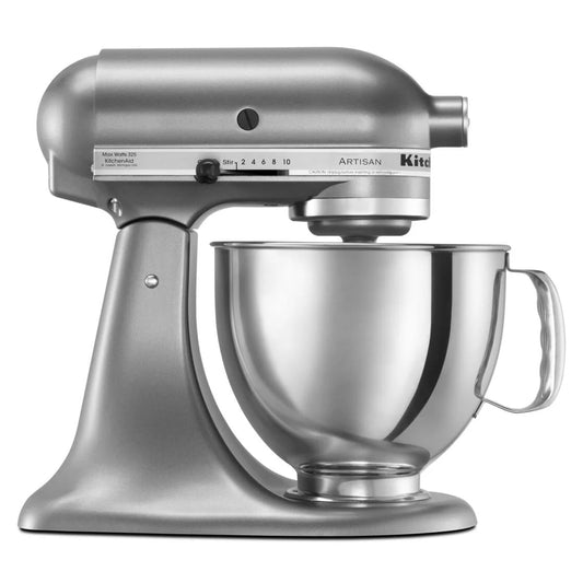 KitchenAid Artisan Series 5-Quart Tilt-Head Stand Mixer, Contour Silver,  KSM150PS