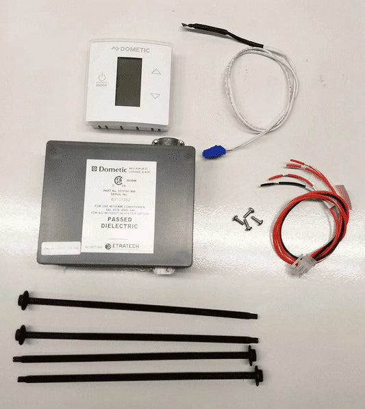 Dometic 3316230.000 White Duotherm Single Zone Thermostat with Control Kit