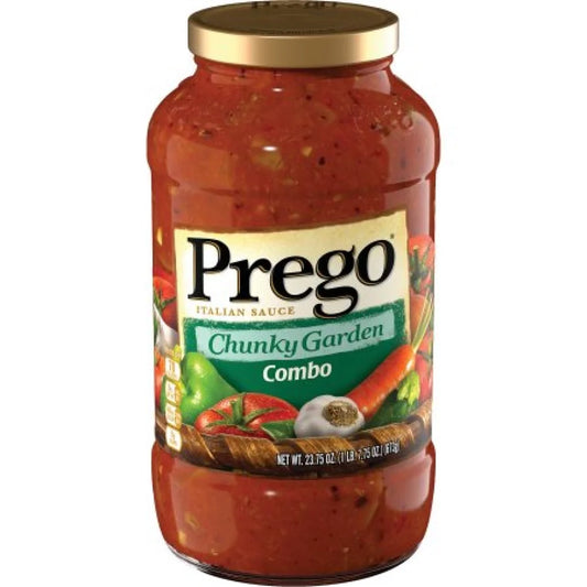 Prego Pasta Sauce, Garden Harvest Chunky Tomato Sauce (Pack of 2)