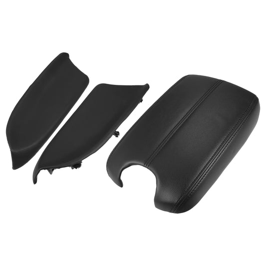 Unique Bargains 1 Set Car Center Console Cover Front Door Panels Armrest for Honda Accord 2008 -2012 Black