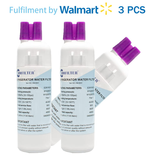 3 Pack HMFILTER Water Filter Compatible with Kenmore 9081,EDR1RXD1,46-9930Refrigerator Water Filter