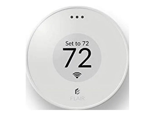 Flair Puck, WiFi Wireless Thermostat (Pearl White). Controls Flair Smart Vents. Compatible with Alexa, works with ecobee, Honeywell smart thermostats, and Google Assistant.