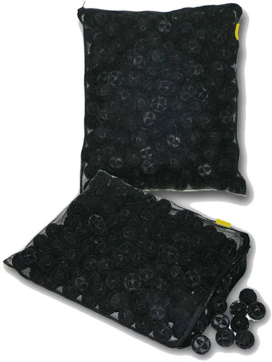 AQUAPAPA 500SB Bio Balls with Sponge Filter Media for Aquarium Fish Tank Pond Filtration, 500 Pcs in 2 Bags
