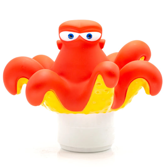 WWD POOL Premium Animal Floating Pool Chlorine Dispenser for Chemical Tablets Fits 3 Tabs Bromine Holder Octopus