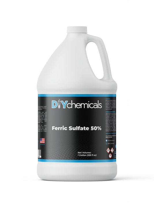 DiyChemicals Ferric Sulfate 50% - Clarification and Dissolved Air Flotation and Waste Water Treatment - Made in USA (1 Gallon)