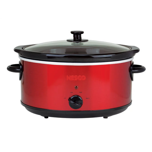 NESCO SC-6-22 6-Qt. 275-Watt Analog Stainless Steel Slow Cooker