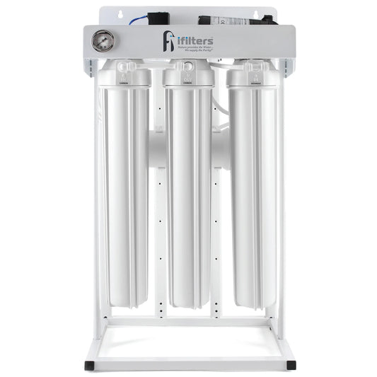iFilters 300 GPD Light Commercial Reverse Osmosis System for Ultra Clean & Safe Water - 1/4 Ports, All filters included
