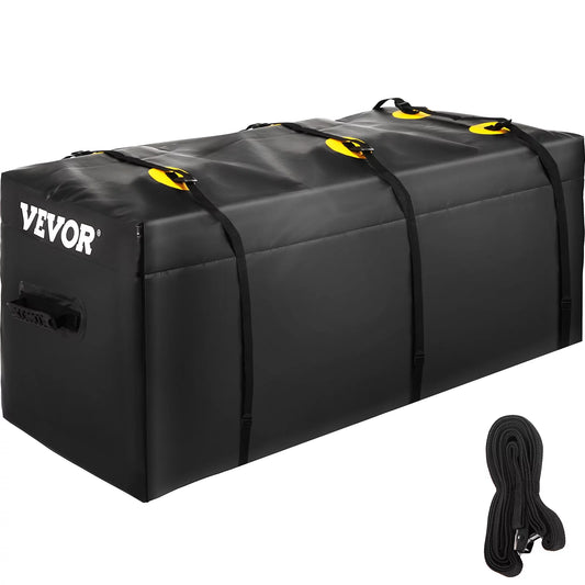 VEVOR Hitch Cargo Carrier Bag, Waterproof 840D PVC, 48x20x22 (12 Cubic Feet), Heavy Duty Cargo Bag for Hitch Carrier with Reinforced Straps, Fits Car Truck SUV Vans Hitch Basket