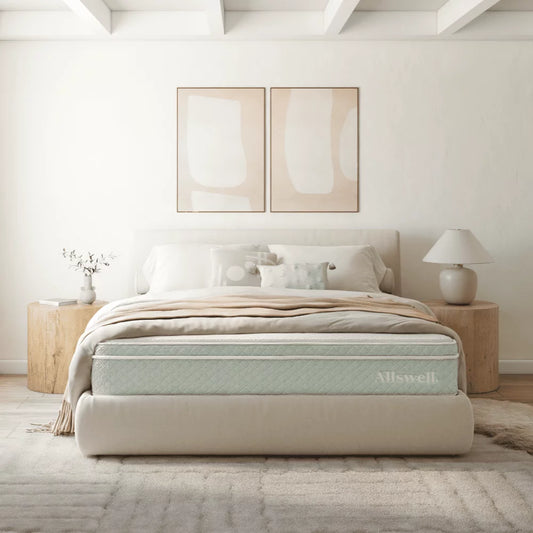 The Allswell Organic 12 Bed in a Box Hybrid Mattress, Queen