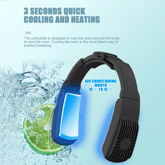 2 In 1 Portable Heating And Cooling Air Conditioner Wearable Neck