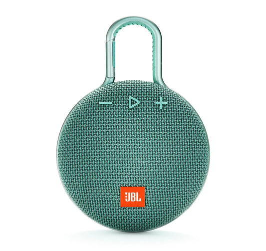 Open Box JBL Clip 3 Portable Bluetooth Speaker with Speakerphone, River Teal, JBLCLIP3TEALAM-B