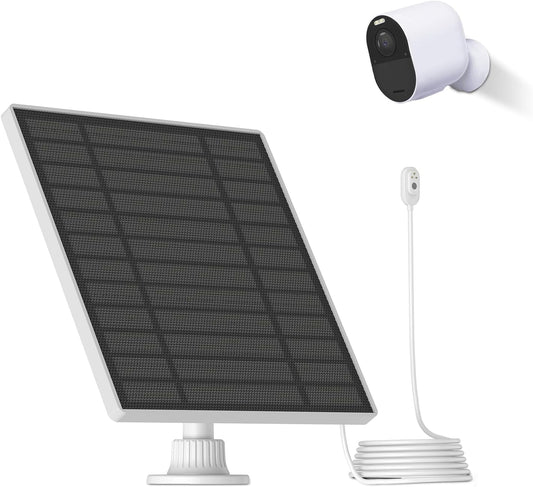 Solar Panel Charger for Arlo Cameras, Solar Panel Compatible with Arlo Pro4, Pro3, Pro3 Floodlight, Pro 5S,