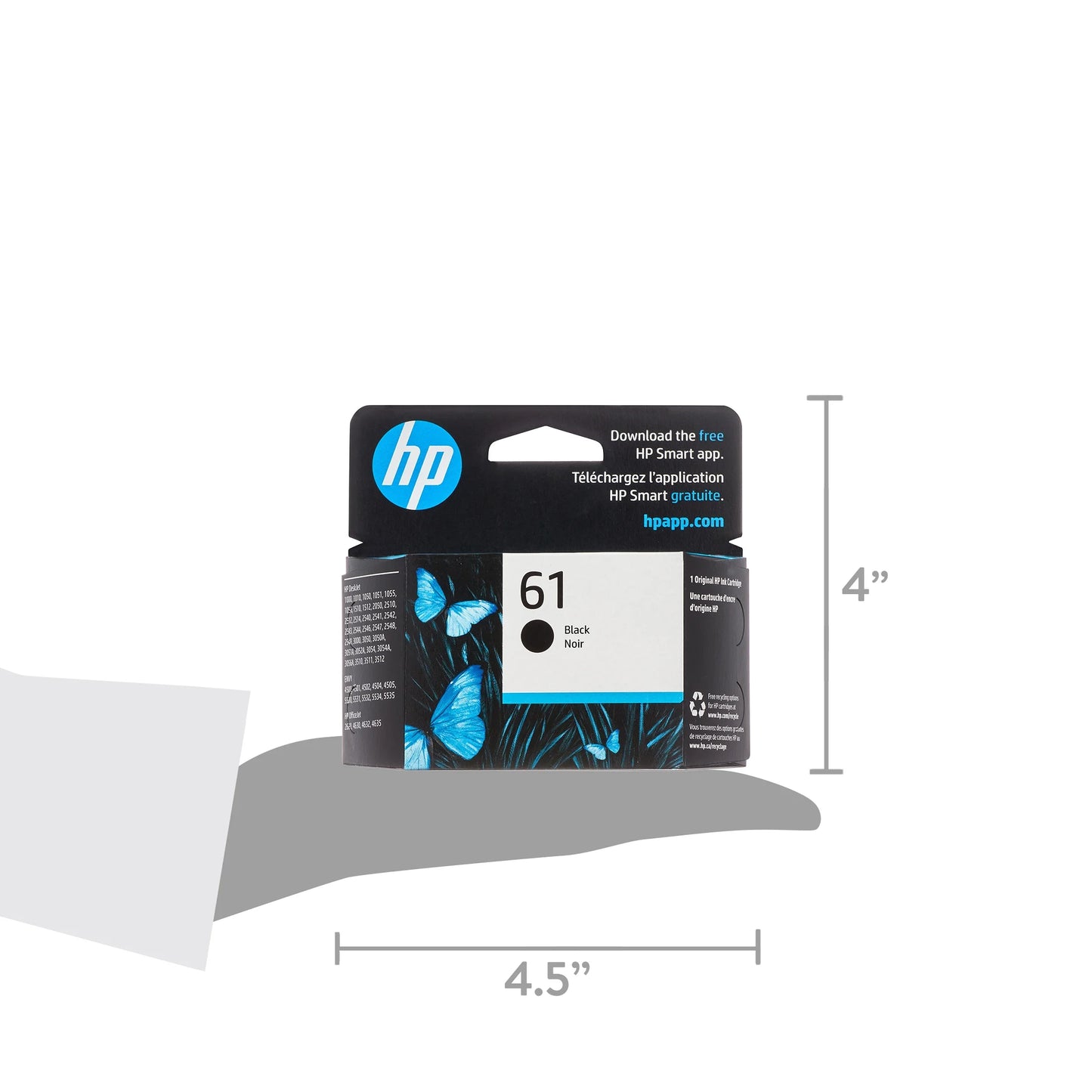 HP 61 - black - original - ink cartridge