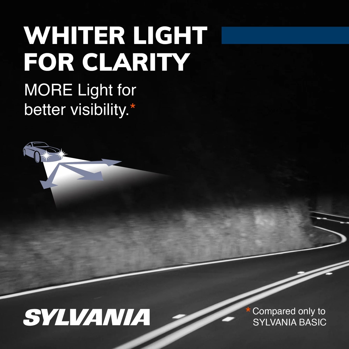 SYLVANIA H11 SilverStar Halogen Headlight Bulb, 2 Pack