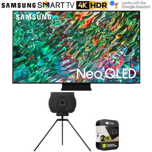 Samsung QN43QN90BA 43 inch Class Neo QLED 4K Smart TV Bundle with Samsung 43-55 Auto Rotating Stand and 2 YR CPS Enhanced Protection Pack