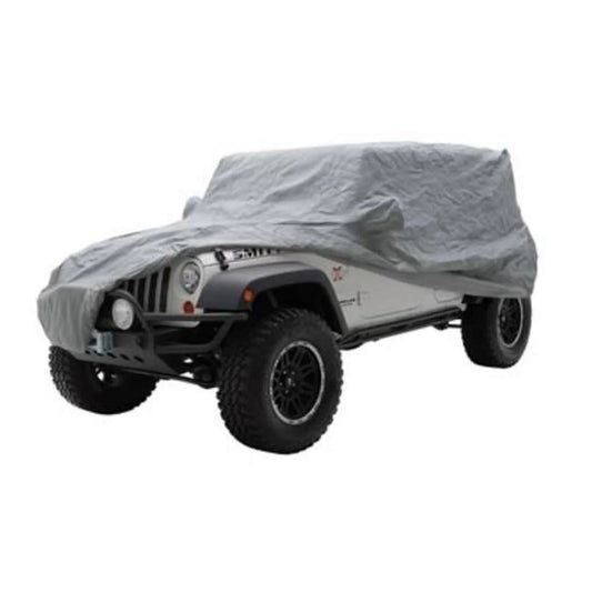 Complete Car Cover with Storage Bag for 1976-2006 Jeep Wrangler YJ, Gray