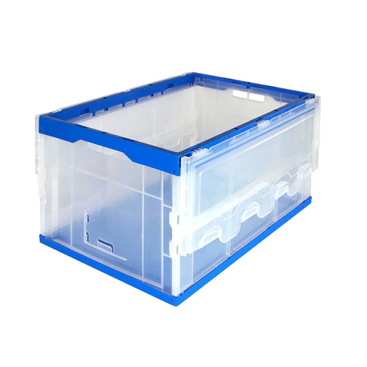 Mount-It! Folding Plastic Storage Crates | Set of 3