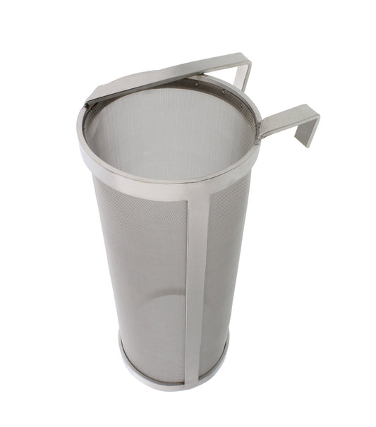 Brewing 4”x10” Inch Hopper Spider Strainer Stainless 300 Micron Hops Beer Filter