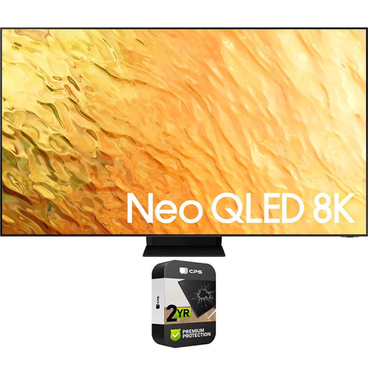 Restored Samsung QN65QN800BFXZA 65 Inch QN800B Neo QLED 8K Smart TV 2022 Bundle with 2 YR CPS Enhanced Protection Pack (Refurbished)