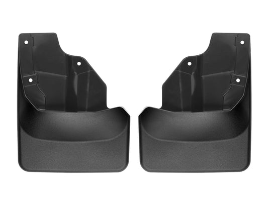 WeatherTech Custom No Drill Splash Guard MudFlaps compatible with 2020-2021 Subaru Outback, Rear Pair - Black