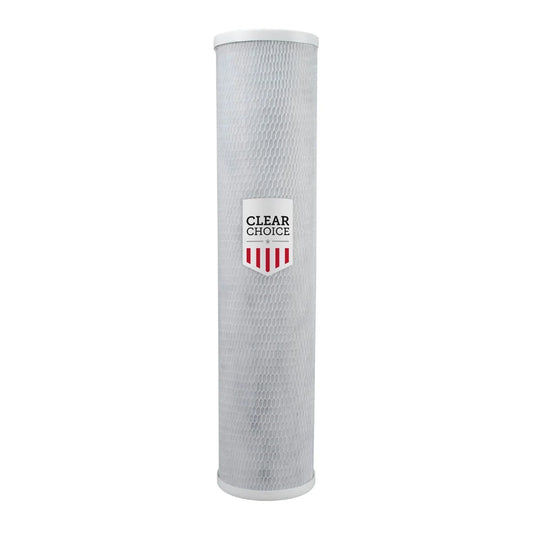 Clear Choice Sediment Filter Cartridge 5 Micron 20in X 4.25in 10k Gal. Replacement for Most Brands, 1-Pk