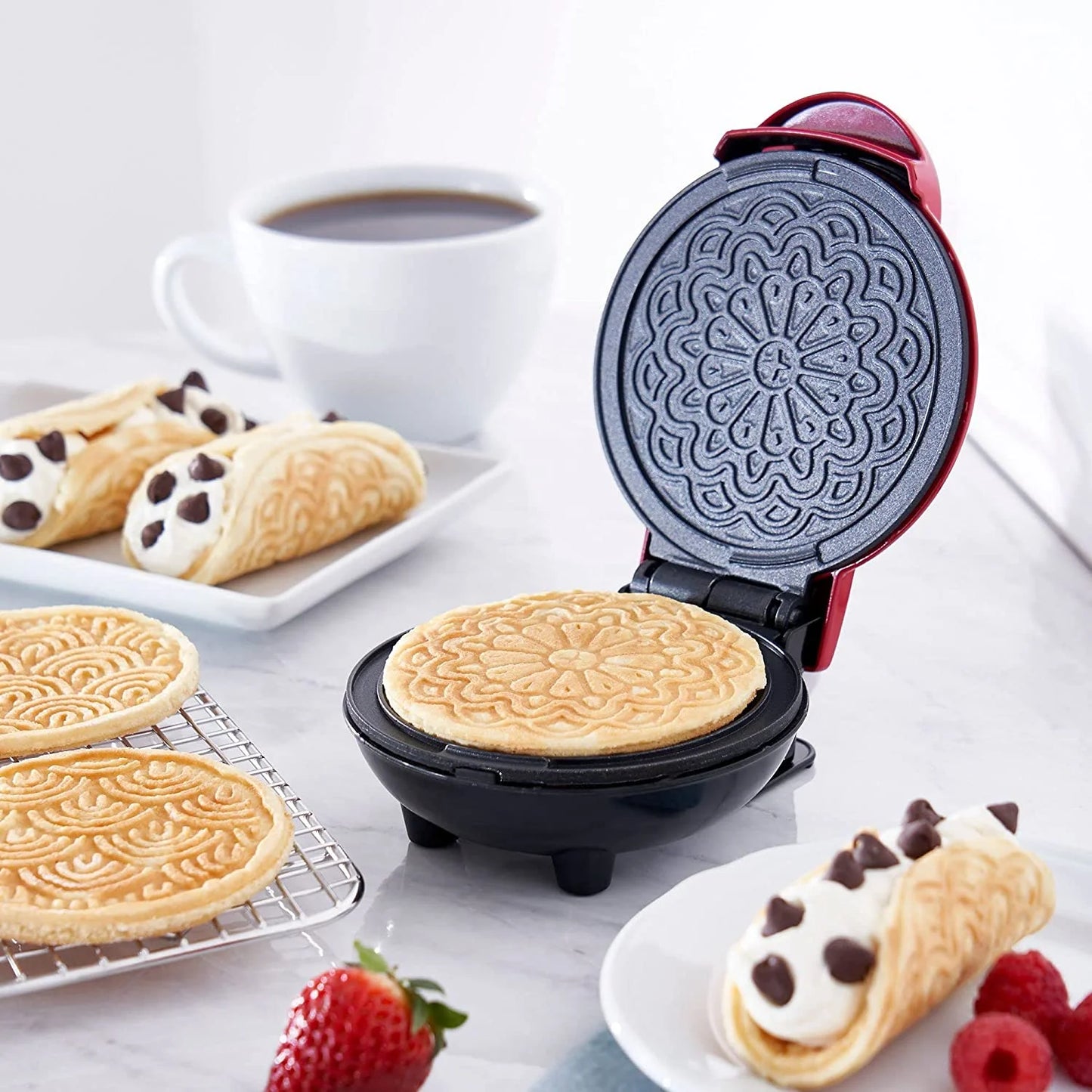 Dash 4 In. Pizzelle Mini Waffle Maker DMP001MR
