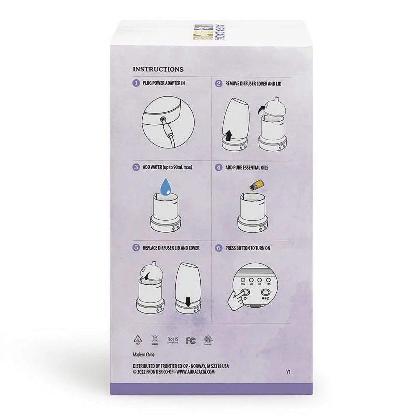 Aura Cacia Lunar Ultrasonic Essential Oil Diffuser