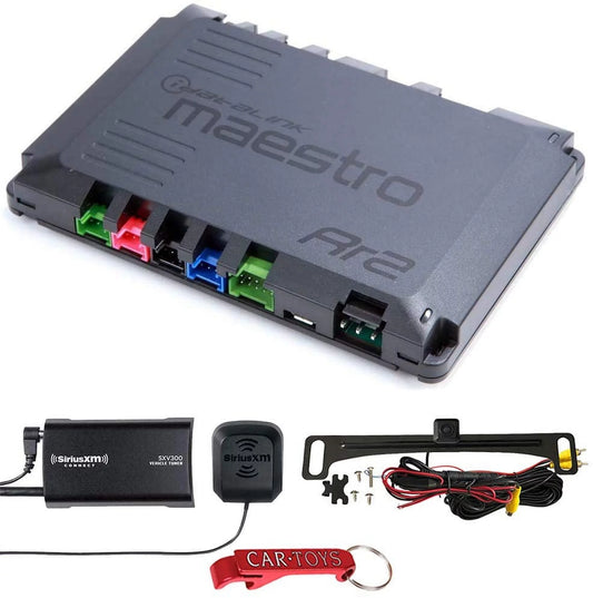 Maestro iDatalink ADS-MRR2 Interface Module Car Stereo Upgrade Bundle with SiriusXM Tuner and Voxx HD Backup Camera. Retain Factory Features and Display Engine Performance Info on Touchscreen.