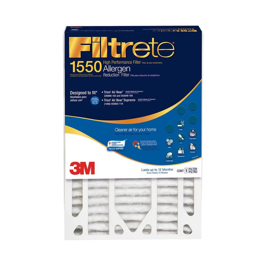 Minnesota Mining LOWEDP015IN2 Filtrete 1550 MPR Ultra Allergen: 16-in x 25-in x 5-in