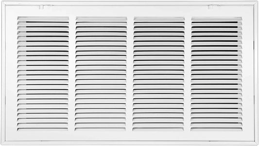 X 14 Steel Return  Filter Grille - Removable Face/Door For 1 Inch Filters - HVAC Duct Cover Grill (2-3 Business Day Delivery) [Outer Dimension: 26.5W X 16.5 H]