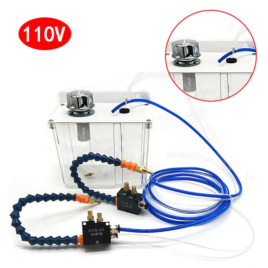 ZhdnBhnos YS-BPV-3000 Self-priming Coolant Cooling Spray Pump Mist Sprayer System for CNC Lathe Milling Machine 1000g 110V