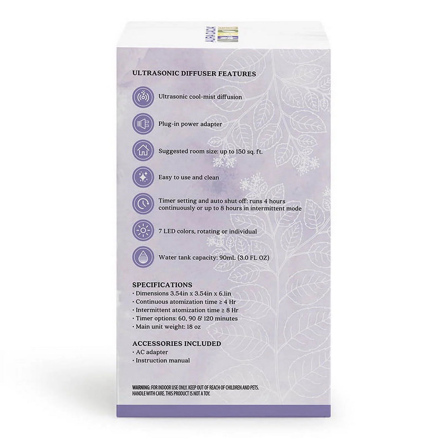 Aura Cacia Lunar Ultrasonic Essential Oil Diffuser