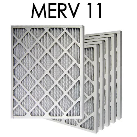 18x18x1 MERV 11 Pleated Air Filter 6PK | 17.75x17.75x.75 - Actual Size