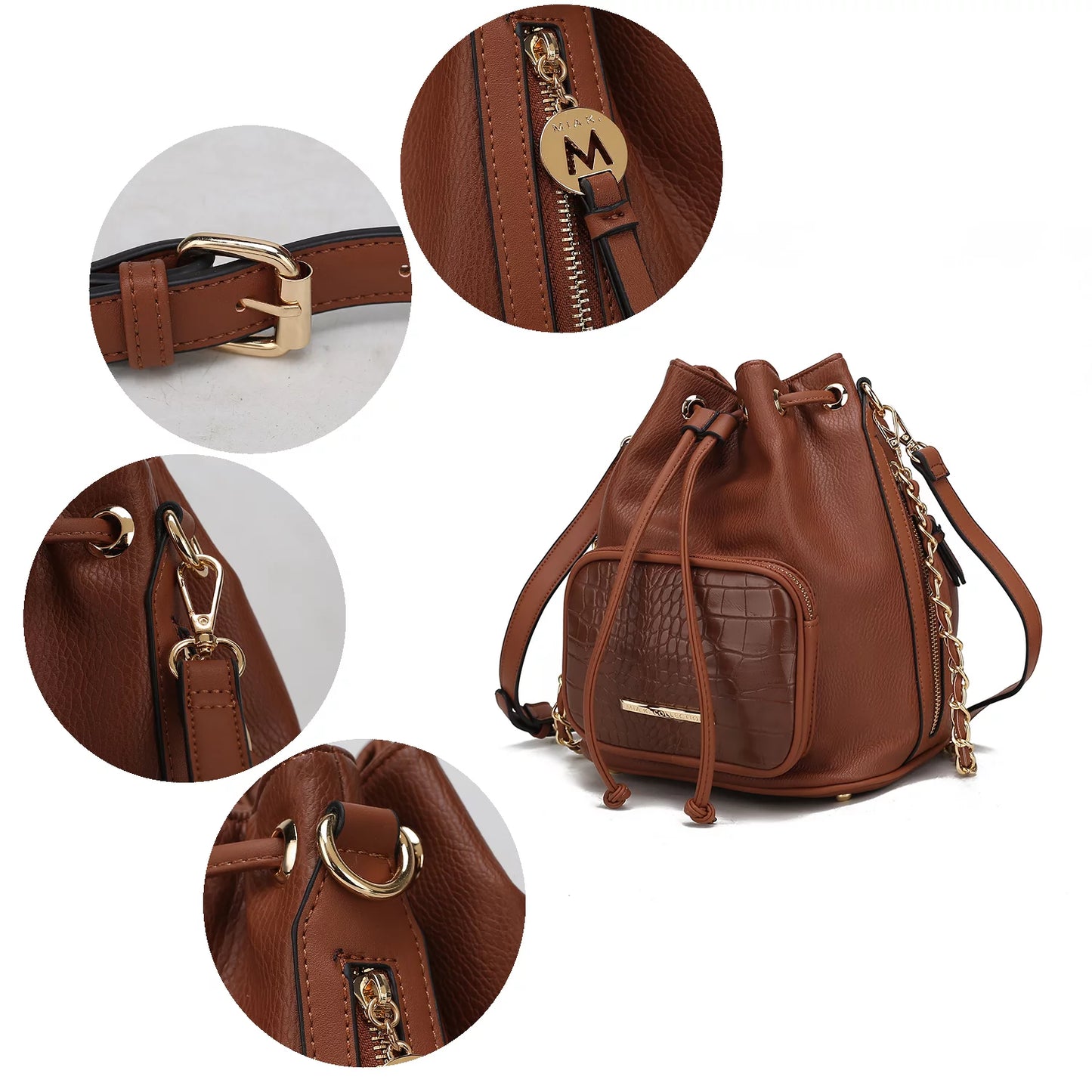 MKF Collection Azalea Bucket Handbag by Mia K