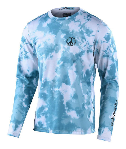 Troy Lee Designs Flowline Plot Mens LS MTB Mountain Bike Jersey Ivy XL