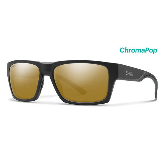 Smith Optics Outlier 2 Sunglasses Chromapop Polarized Bronze Mirror - Matte Black Frame, Men's Sport's Sunglasses
