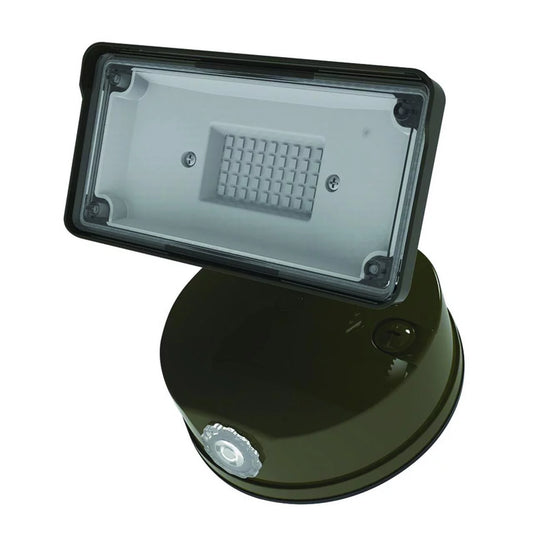 Halo Switch Hardwired LED Bronze Floodlight