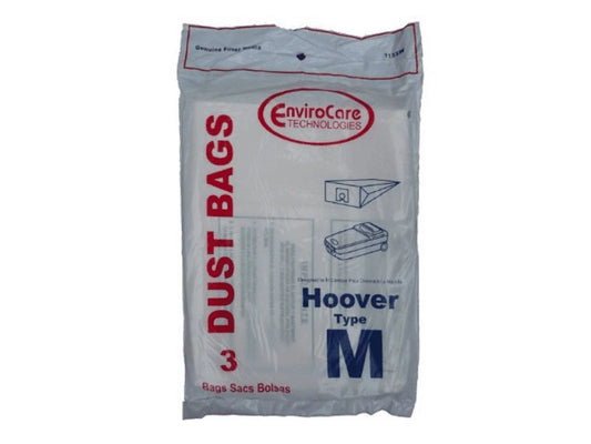 Hoover Style M Vacuum Bags Type Vac 4010037M Dimension Canister 113SW EnviroCare [45 Bags]