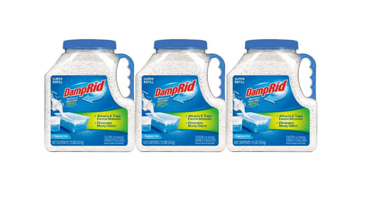 7.5 lbs. Fragrance Free Super Refill Moisture Absorber (3-Pack) DampRid