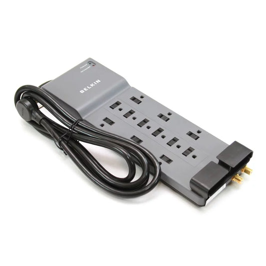 Professional Series SurgeMaster Surge Protector 12 Outlets, 8 ft Cord