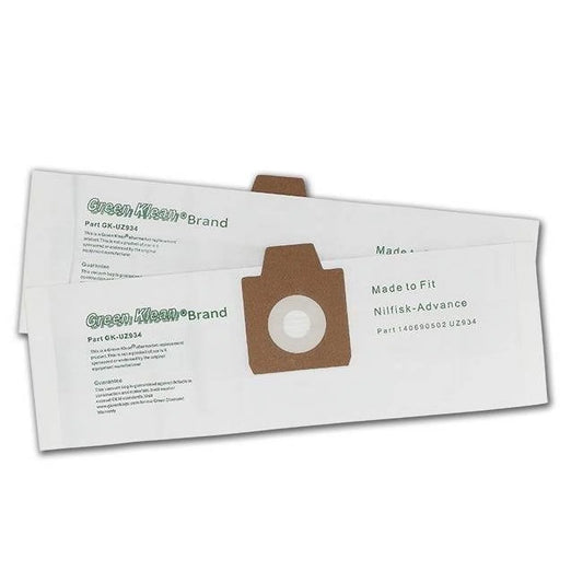 Green Klean GK-UZ934 Nilfisk-Advance UZ934 Replacement Vacuum Bags - 10 per Case - Case of 10