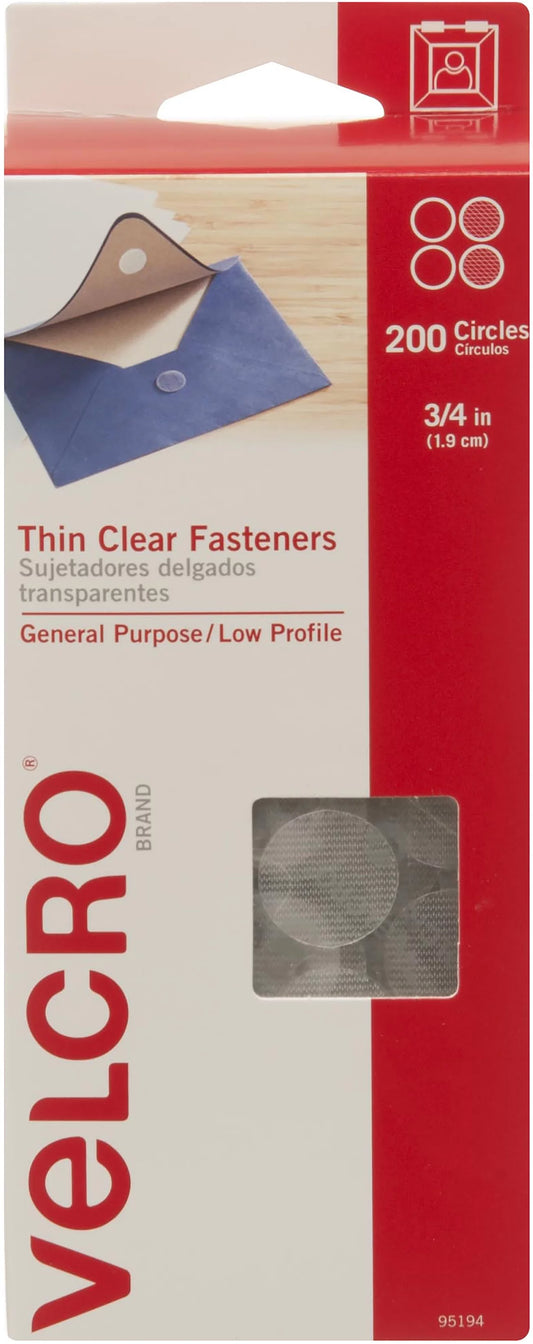 Velcro Brand Thin Clear Fasteners