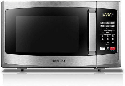 Toshiba EM925A5A-SS Microwave Oven with Sound On/Off ECO Mode and LED Lighting, 0.9 Cu. ft/900W, Stainless Steel